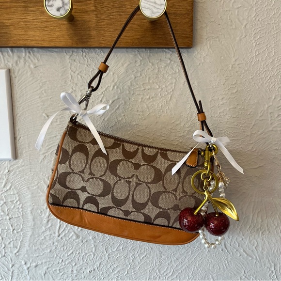 Coach Handbags - Coach - Demi Mini Shoulder Bag - Vintage - y2k - Tan and Brown